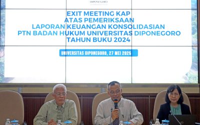 Undip kembali mendapatkan opini wajar tanpa modifikasian oleh KAP RSM Indonesia